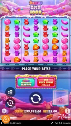 Sugar Rush — 7x7 rutnät med klustervinster